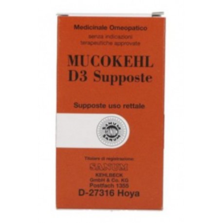 Mucokehl D3 Sanum Medicinale immuno-isopatico 10 supposte