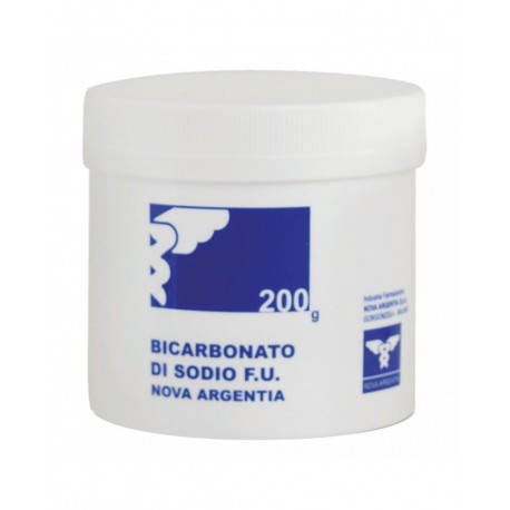 Nova Argentia Bicarbonato di Sodio F.U. polvere soluzione orale, 200gr.