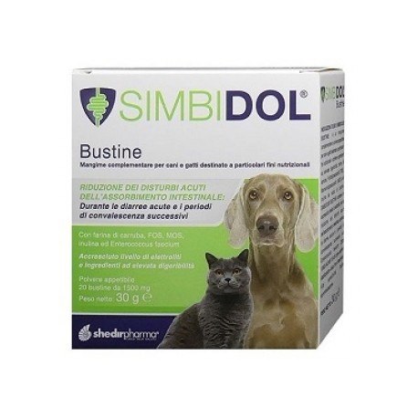 Shedir Pharma Simidol Bustine per Cani e Gatti 20 Bustine
