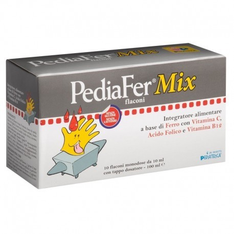 Pediatrica PediaFer Mix Integratore di Ferro per Bambini 10 Flaconcini -  Farmacie Ravenna