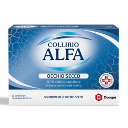 Alfa Collirio Occhio Secco Acido ialuronico 20 Flaconcini 0,5 ml