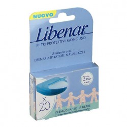 Libenar Premium Filtri protettivi monouso per il naso 20 pezzi