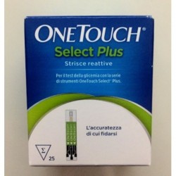 OneTouch Select Plus Per determinare glicemia nel sangue 25 strisce reattive