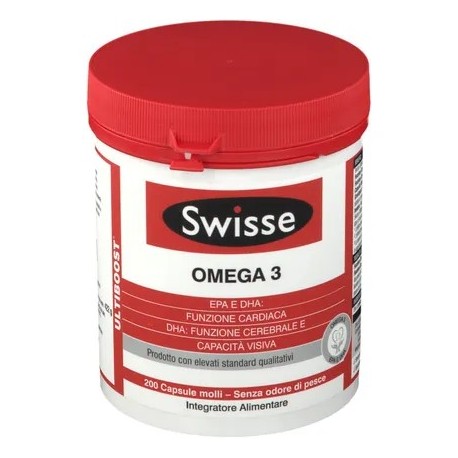 Swisse Omega 3 Integratore 525 mg 200 Capsule
