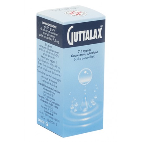 Guttalax 7,5mg/ml Lassativo di contatto 15ml