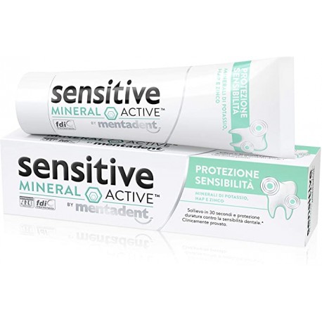 Mentadent Sensitive Mineral Active Dentifricio con protezione della sensibilità 75 ml