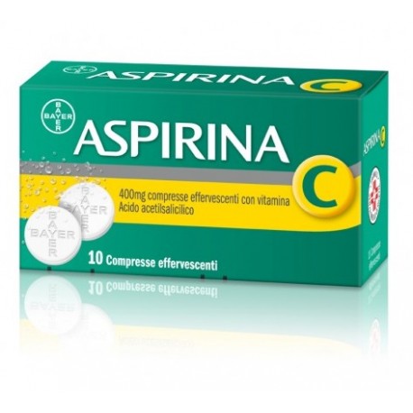 Bayer Aspirina C Analgesico 10 Compresse Effervescenti 400 mg + 240 mg