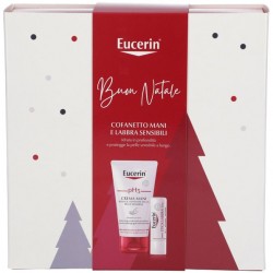 Eucerin Anti Age Xmas Pack 2021 Crema mani da 75 ml + 1 Stick per le labbra da 5,5 ml cofanetto