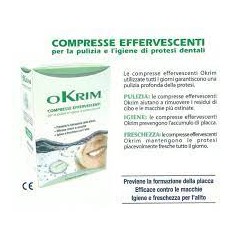 Okrim Compresse per Igiene delle Protesi Dentali 24 Pezzi