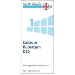 Calcium Fluoratum D12 DHU Rimedio omeopatico per il sostegno delle ossa 200 compresse