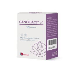 Laborest Candilact E4 Integratore per la Flora Batterica Vaginale 10 Capsule