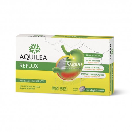 Aquilea Reflux Integratore contro il reflusso gastrico 24 Compresse