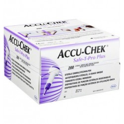  Lancette Pungidito Accu-chek Safe T Pro Plus Pd 200 Pezzi
