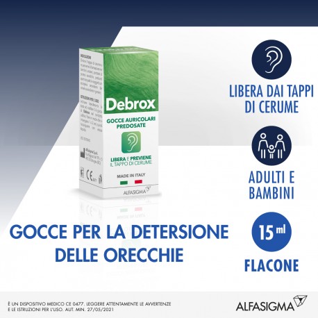 Welcome Pharma Debrox Gocce auricolari Predosate 15 ML