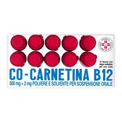 Alfasigma Co–Carnetina B12 10 Flaconi 10 ml per Deficit Nutrizionali