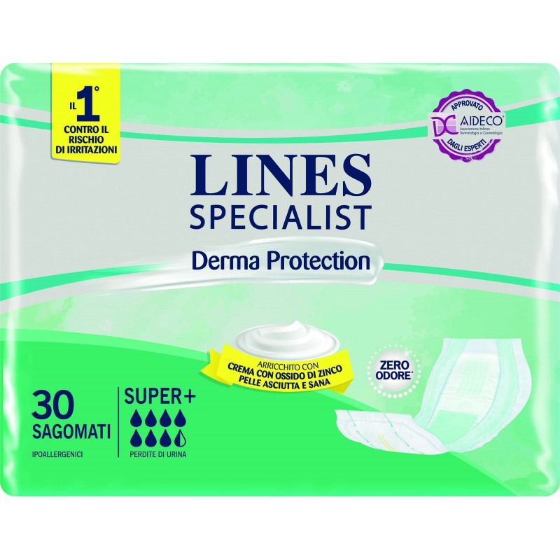 Lines Specialist Derma Protection Super+ 30 pannoloni sagomati - Farmacie  Ravenna