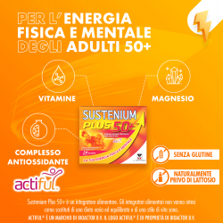 Sustenium Plus 50+ per l'energia fisica e mentale degli adulti 50+