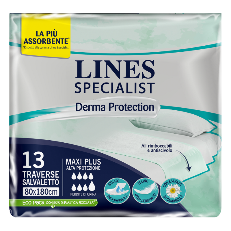 Lines Specialist - Lines Specialist Derma Protection Traversa Salvaletto 80 X 180 13 Pezzi
