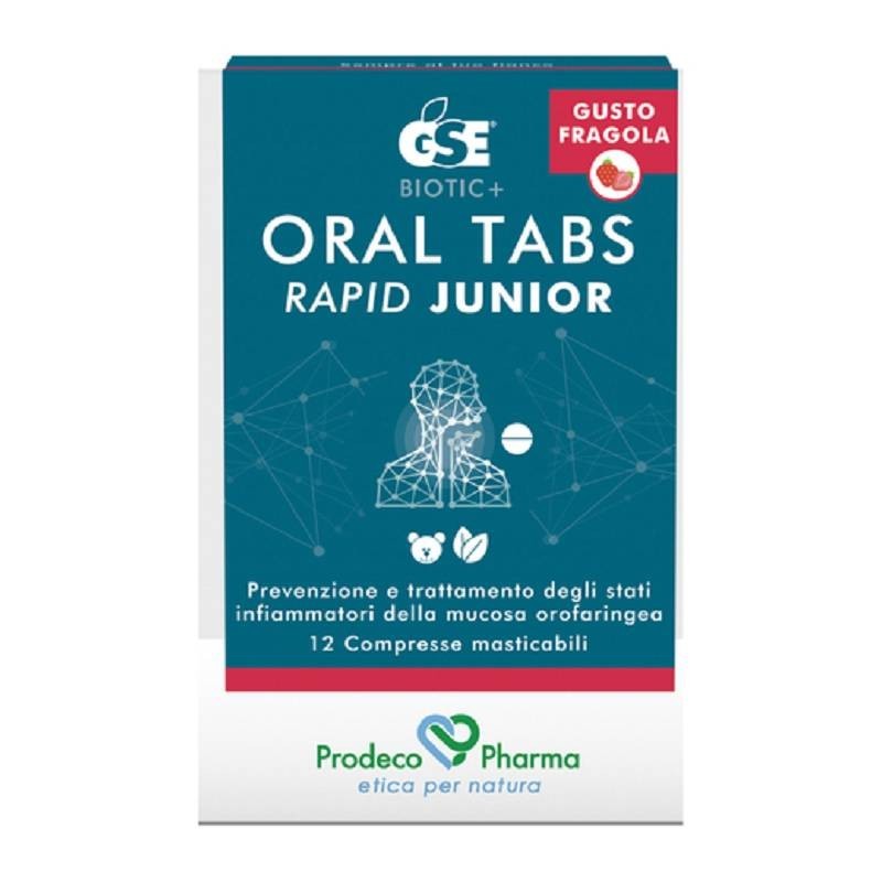 GSE Oral Tabs Rapid Junior Lenitivo Mucosa Orofaringea 12cpr