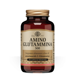 Solgar Amino Glutammina 500 Integratore L-Glutammina 50 capsule
