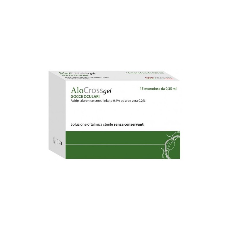 OffHealth AloCross Gel Collirio per Secchezza Oculare 15 monodose da 0,35ml
