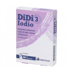 Farmitalia DiDi 3 Iodio Integratore per il Benessere Tiroideo 30 Film Orodispersibili