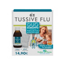 Prodeco Pharma GSE Tussive Flu Duo Integratore per la Tosse Grassa 120ml+6 stickpack