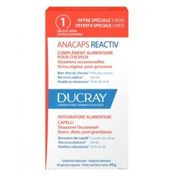 Ducray Anacaps Reactive Integratore per il Benessere dei Capelli 90 Capsule