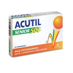 Angelini Acutil Senior 50+Integratore Multivitaminico 24 Compresse