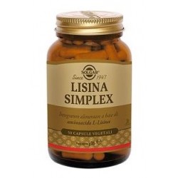 Solgar Lisina Simplex Integratore Alimentare 50 Capsule
