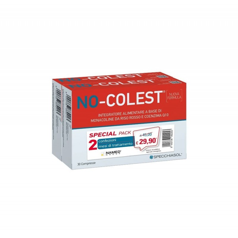 Specchiasol No-Colest integtratore per il colesterolo 2 confezioni d