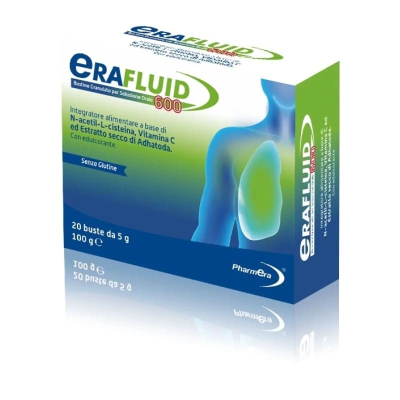 EraFluid 600 Integratore per Difese Immunitarie e Benessere gola 30 capsule