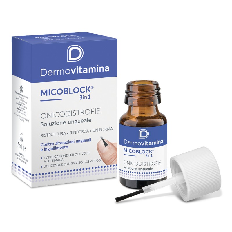 Dermovitamina Micoblock Onicodistrofie 3 IN 1 contro le alterzioni ungueali