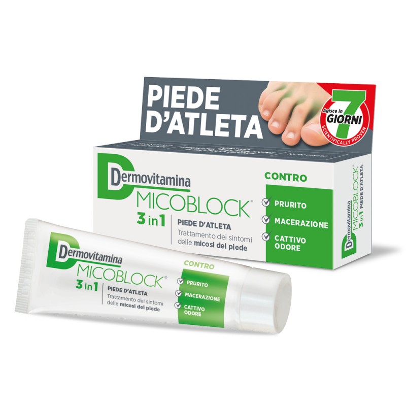 Dermovitamina Micoblock 3 In 1 Crema Piede D'Atleta