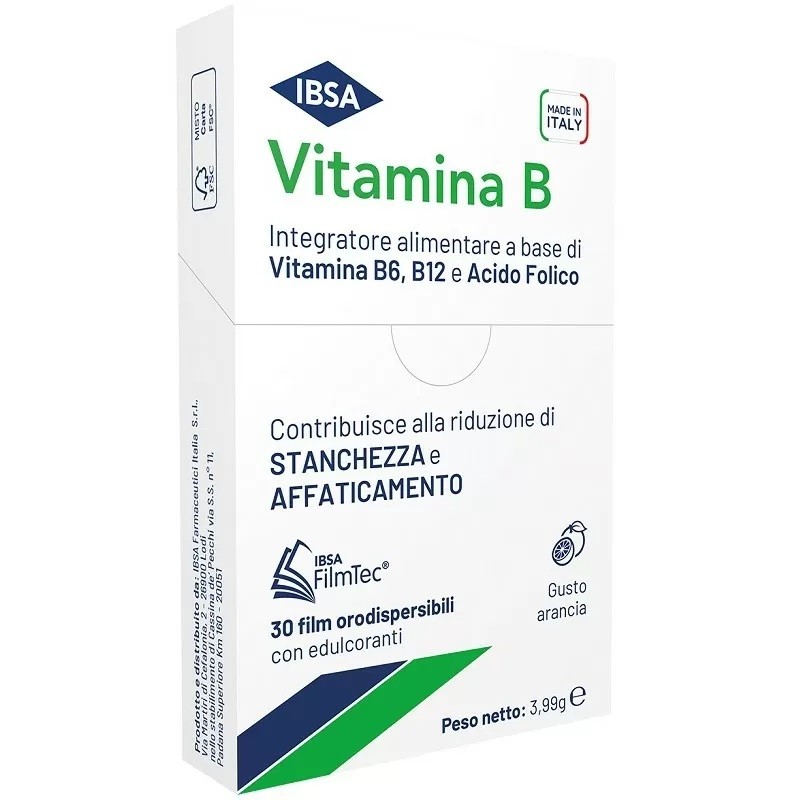 Vitamina B Integratore per stanchezza e affaticamento 30 Film Orodispersibili