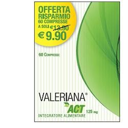 F&f Valeriana Act 125 Mg 60 Compresse Da 125 Mg