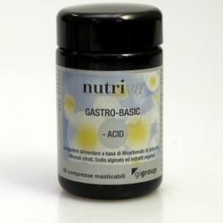 Nutriva Gastro-Basic Integratore contro Acidità 60 Compresse