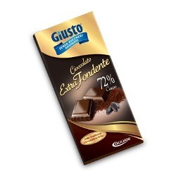 Giuliani Giusto Senza Zucchero Tavoletta Extra Fondente 100 g