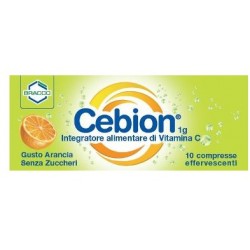 Cebion Integratore Vitamina C Senza Zucchero 10 Compresse Effervescenti