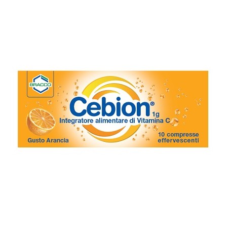 Cebion Integratore Vitamina C gusto arancia 10 Compresse Effervescenti
