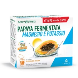 Body Spring Papaya Fermentata Magnesio Potassio Integratore 14 Bustine