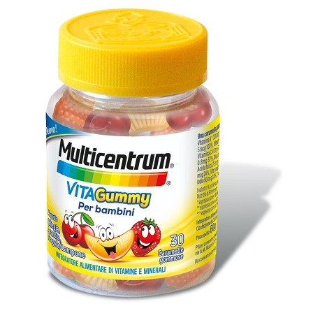 Multicentrum Vitagummy Integratore Vitamine Bambini 30 Caramelle Gommose