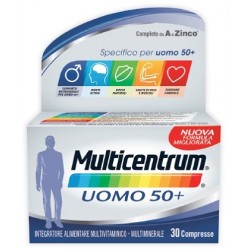 Pfizer Multicentrum Uomo 50+ 30 Compresse Integratore di Vitamine 
