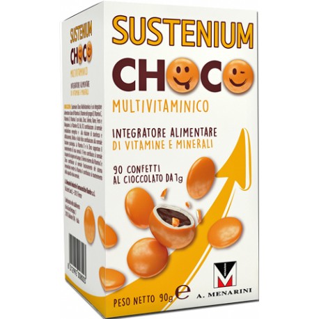 Menarini Sustenium Choco Confetti Integratore Alimentare multivitaminico 90 confetti