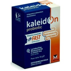 Menarini Kaleidon Probiotic Fast Bianco Naturale 10 Buste Orosolubili per Alterazione Flora Batterica 