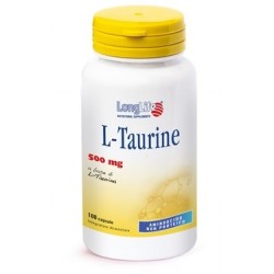 Longlife L-Taurine 500 mg Integratore Alimentare 100 Capsule