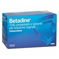 Meda Betadine Soluzione Vag 5 Flaconi + 5 Fiale 10 Ml 10% + 5 Cannule