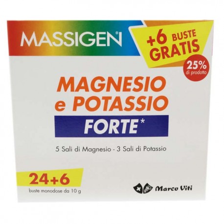 Marco Viti Massigen Magnesio Potassio Forte  24+6 Bustine Omaggio
